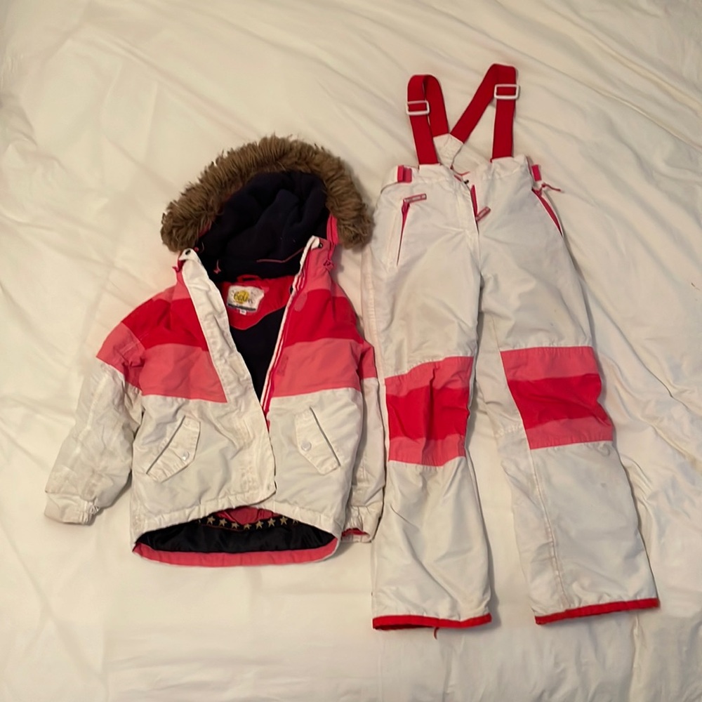 💗💙Mini Boden Girls 8-9 Ski | Snow Jacket & Pants | Bib 💙💗 - Picture 1 of 14